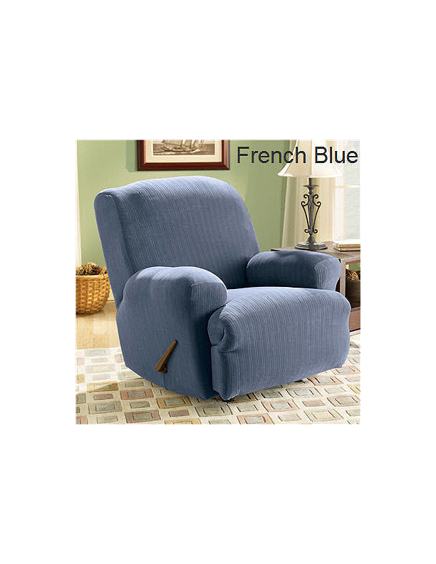 Stretch pinstripe recliner slipcover sure fit sale