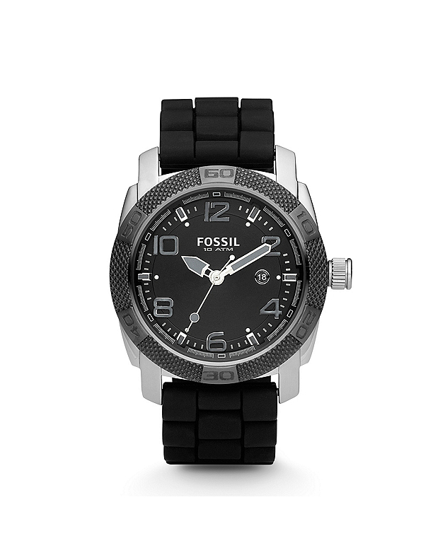 Fossil men's silicone watch best sale