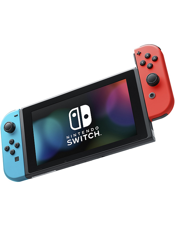 Fingerhut - Nintendo Switch Game Console with Neon Blue and Neon 