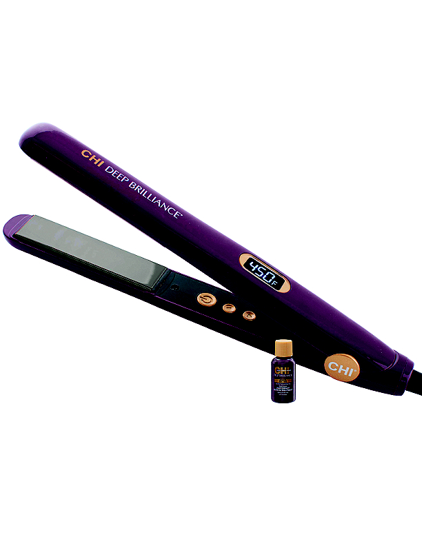 Fingerhut CHI Deep Brilliance 1 Flat Iron with Black Titanium Plates