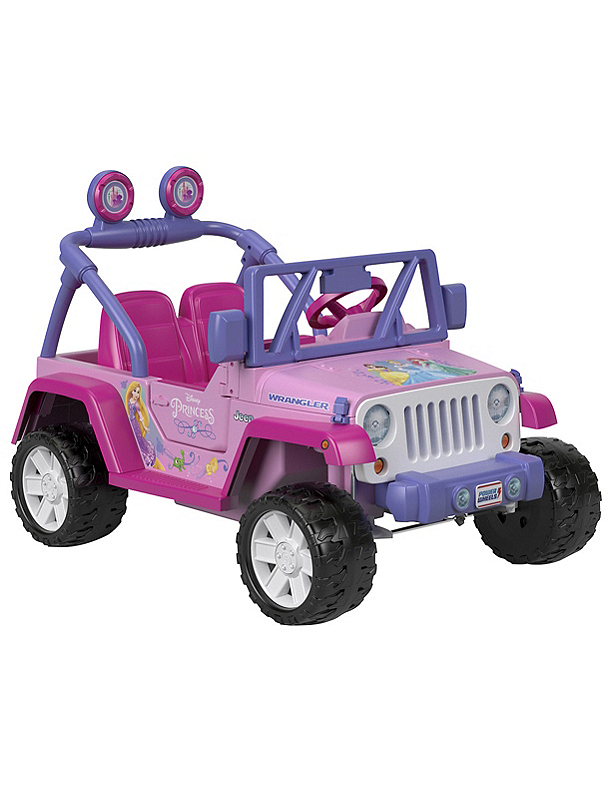 Fingerhut Fisher Price Power Wheels 12V Disney Princess Jeep Wrangler Ride On Toy