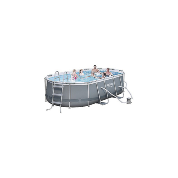 Bestway Power Steel 13'11" x 8'2" x 39.5" Oval Metal-Frame Pool Set
