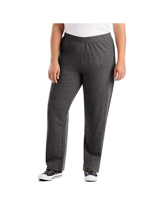 Fingerhut Just My Size ComfortSoft EcoSmart Fleece Open Hem Women s Sweatpants Average Length