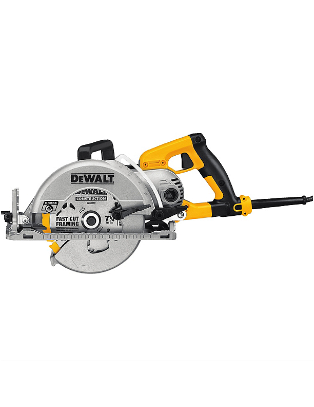 Fingerhut DeWalt 7 1 4 15 Amp Corded Electric Worm Drive Circular Saw with Brake DWS535B