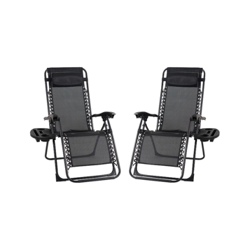 Fingerhut - Patio Premier 2-Pc. Zero Gravity Chair Set