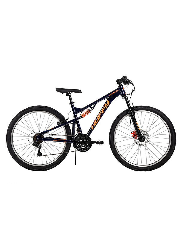 Fingerhut Huffy Men s Marker Dual Suspension 26 21 Speed Mountain Bike Gloss Blue Abyss