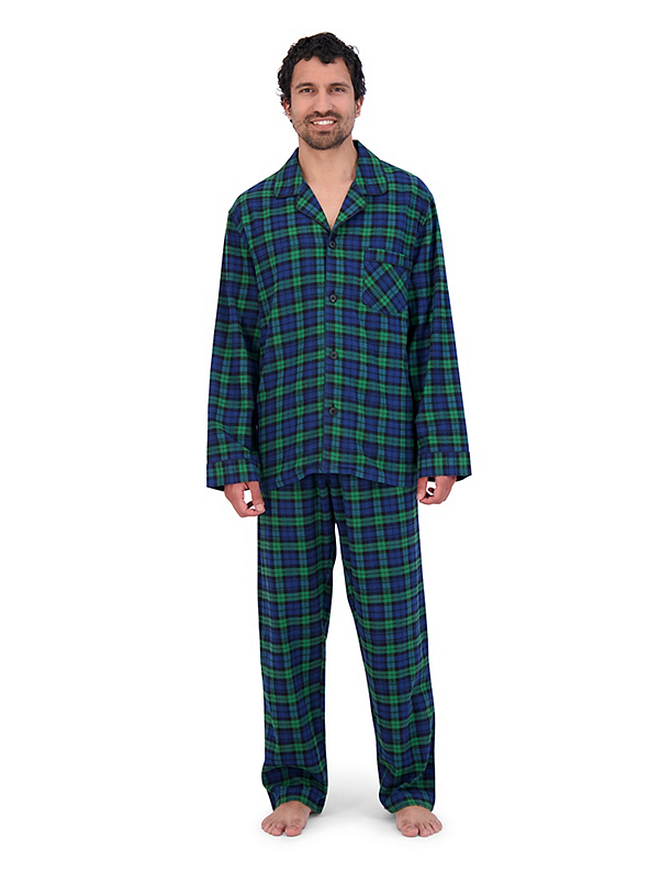 Fingerhut Hanes Men s Flannel Pajama Set