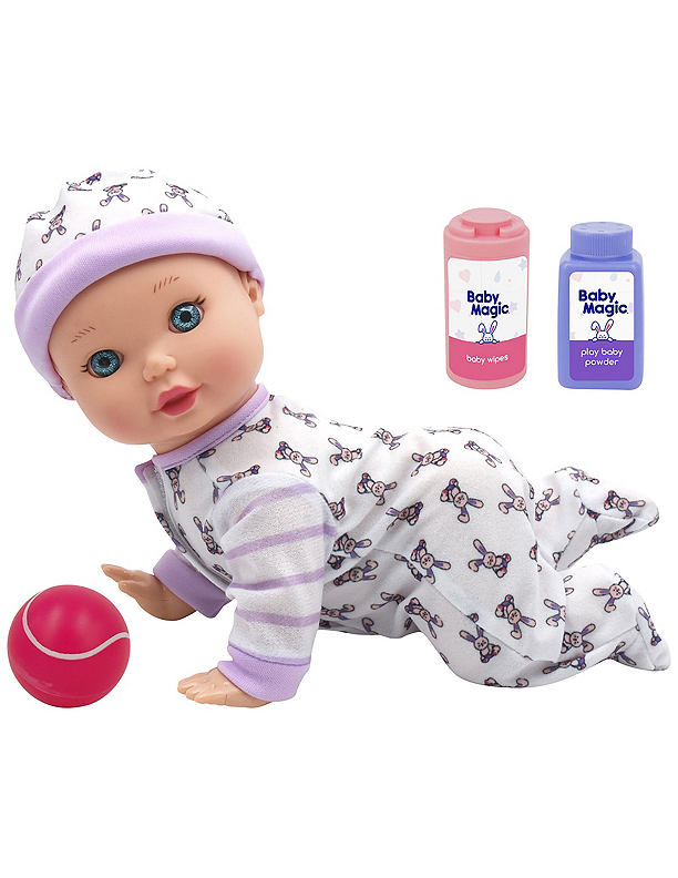 Crawling baby doll toy sales
