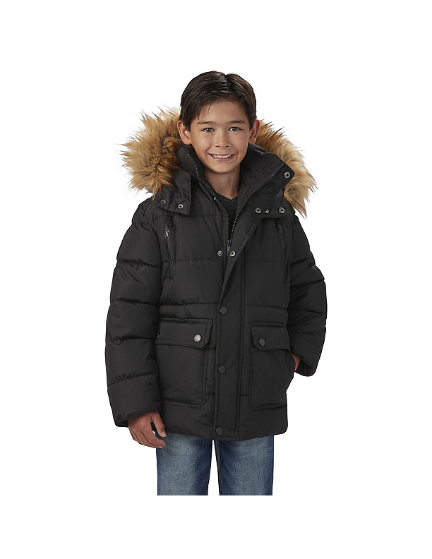 Steve madden hooded puffer parka deals