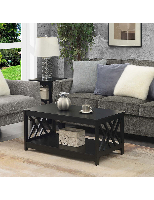 Convenience Concepts Titan Coffee Table with Shelf
