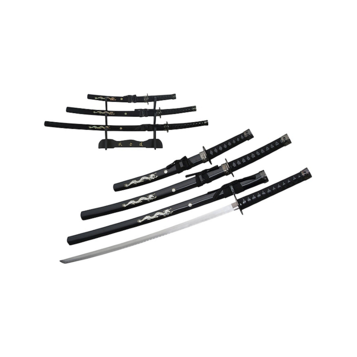 Fingerhut - SZCO Supplies 3-Pc. Dragon Samurai Sword Set Fingerhut - SZCO Supplies 3-Pc. Dragon Samurai Sword Set