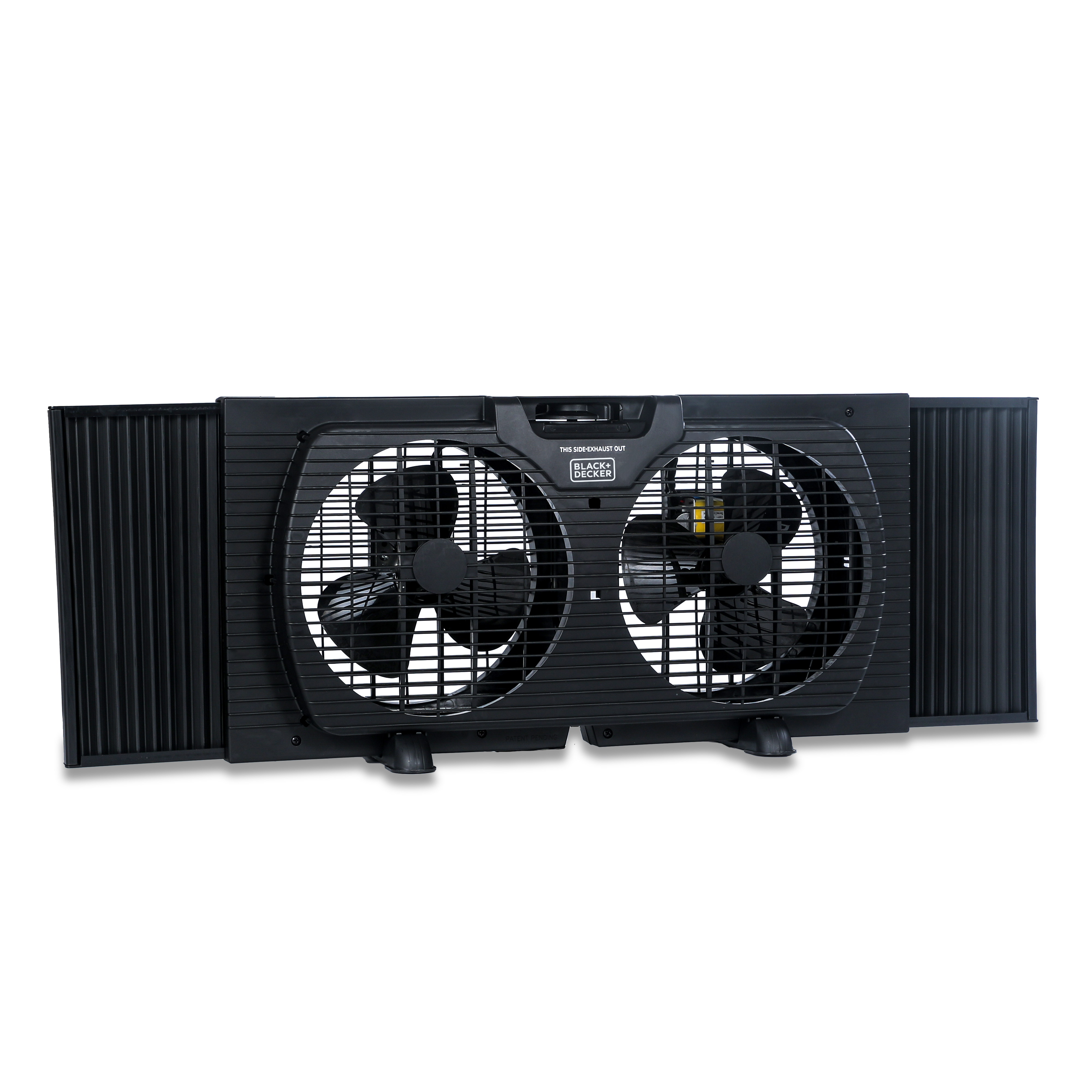 BLACK+DECKER 9" Dual Window Fan for Window Screen with 2 Speed Settings