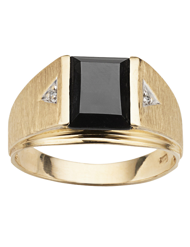 Vintage 10kt Gold cheapest Cushion Cut with Black Onyx Charm