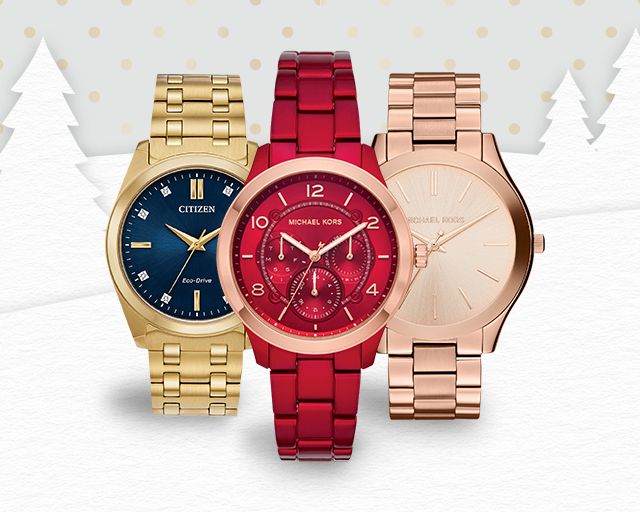 gold watch, red watch, rose gold watch