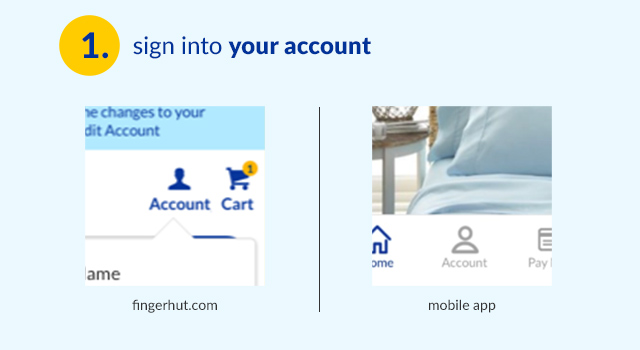 1. sign into your account